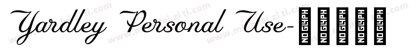 Yardley Personal Use字体转换